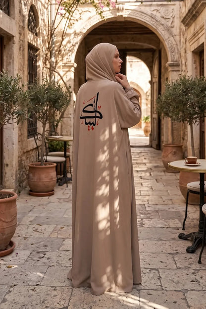"Lebbeyk" Tesettür ve Namaz Elbisesi Siyah ve Beyaz | L’nour
